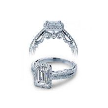 Hot Sales 925 Silver Emerald Cut Engagement Ring